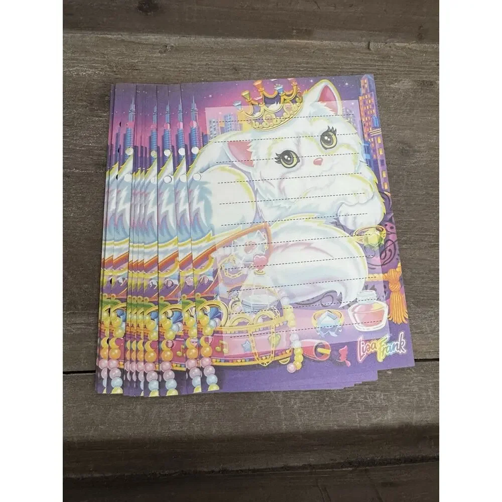 Lisa Frank Inspired Fancy Cat Size A5 Refill Paper (50 Sheets)